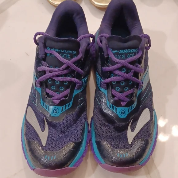 Purple Brooks Puregrit Womens On Sale Brooks Shoes Brooks Pure